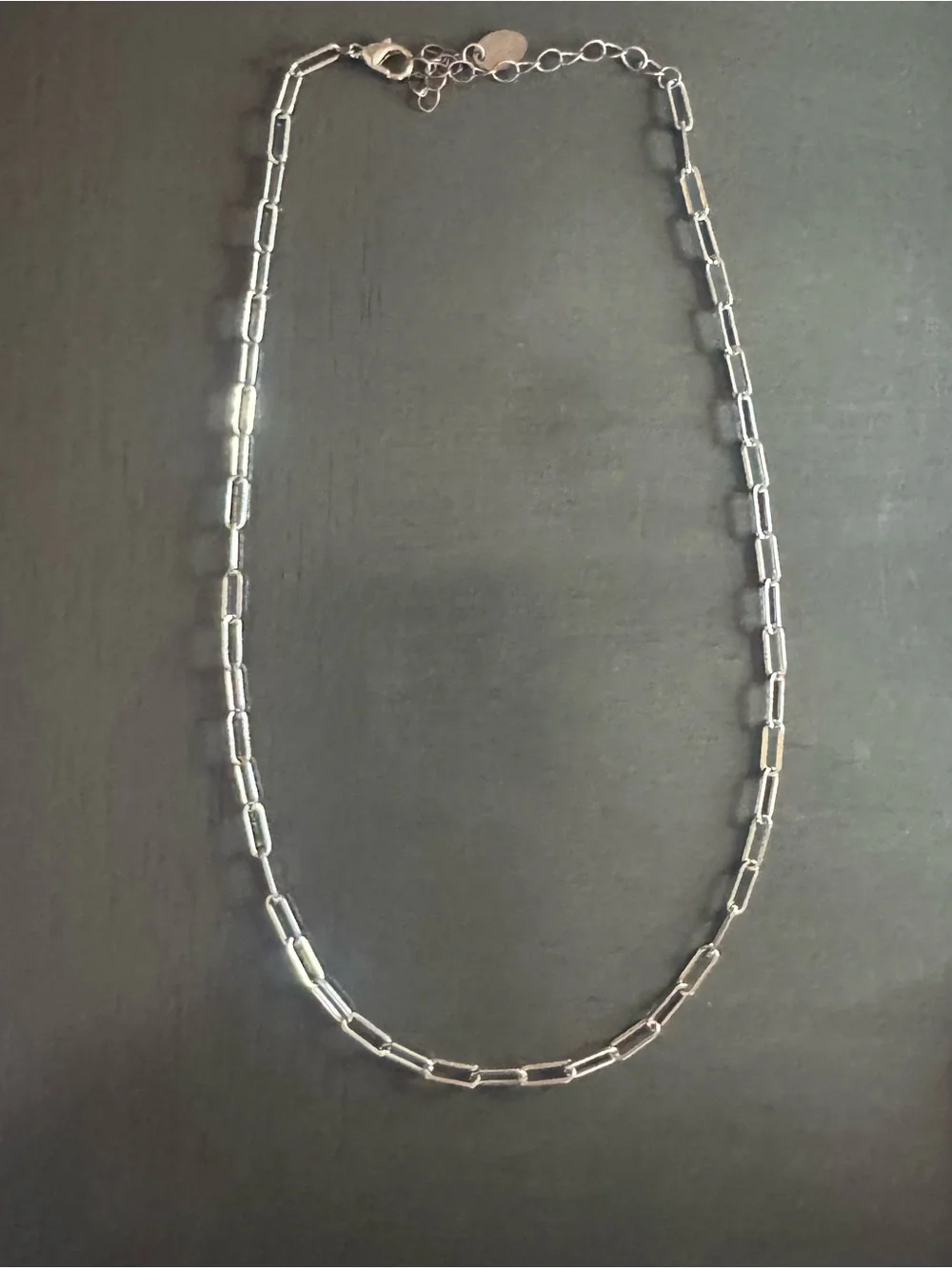 Icing Silver-Tone Paperclip Chain Necklace